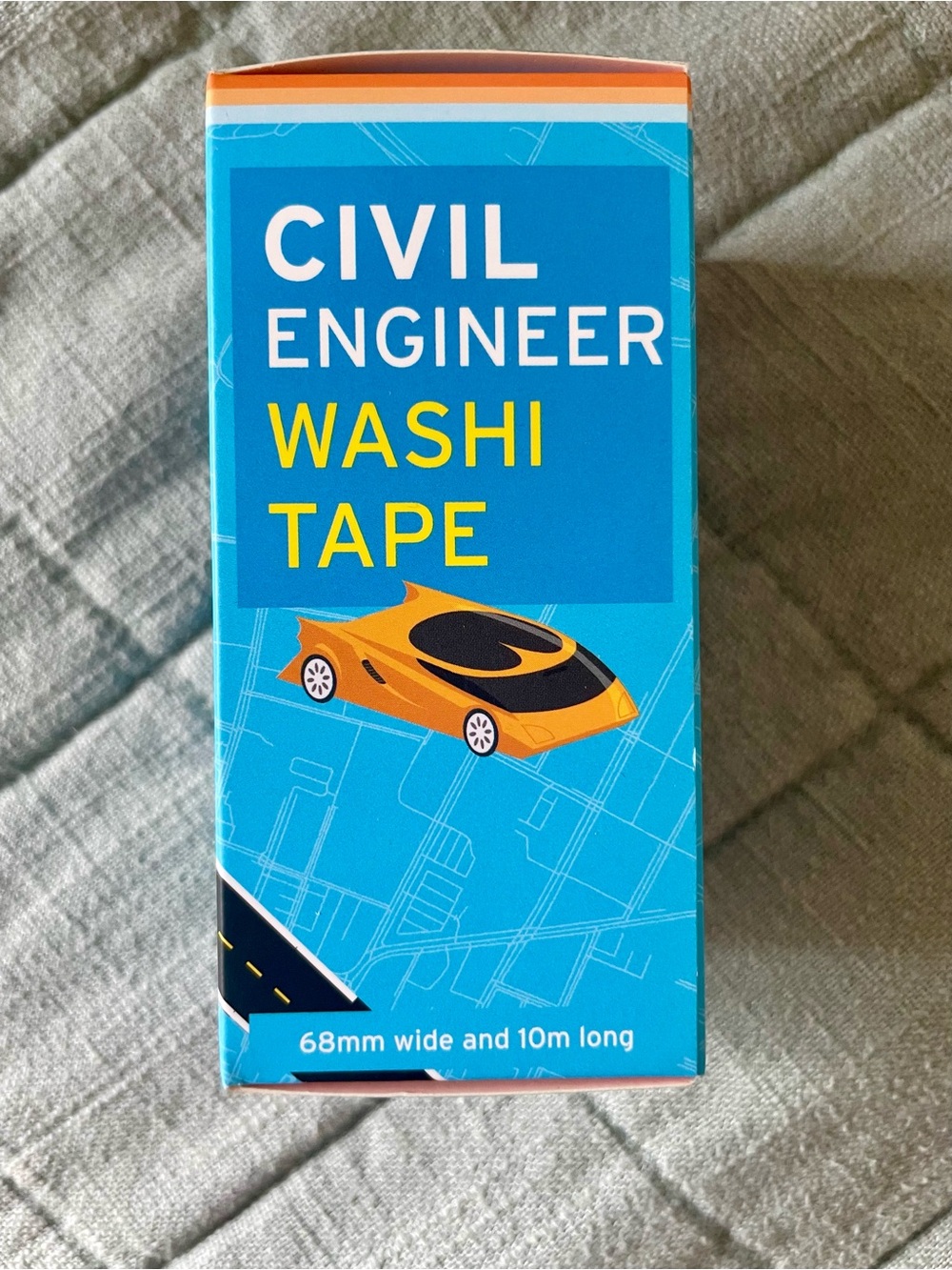 Civil Engineer Washi Tape - Blue Decorative Paper Tape